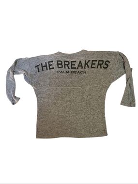 Spirit Jersey The Breakers Palm Beach Heather Gray Dolman Sleeve Oversized Top M